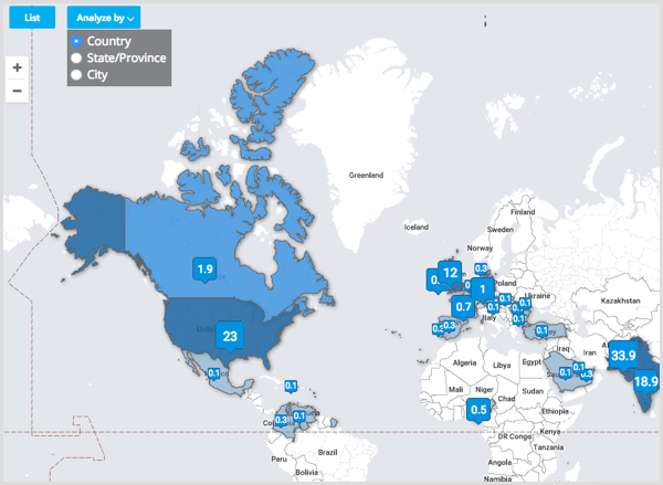 Tweetsmap analyze by country
