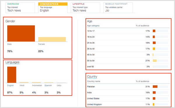 Twitter Audience Insights Demographics