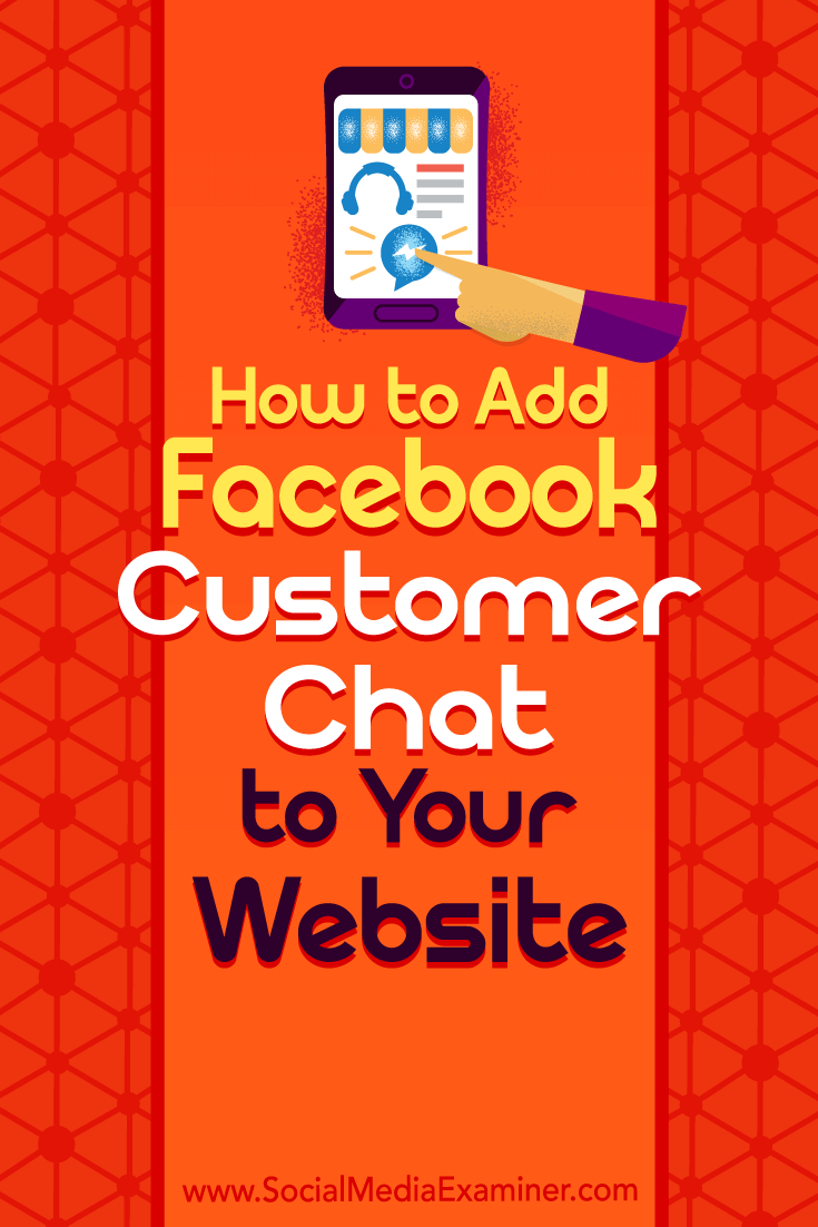 Learn how to add a Facebook Messenger customer chat widget to your site so you can have a live conversation with site visitors.