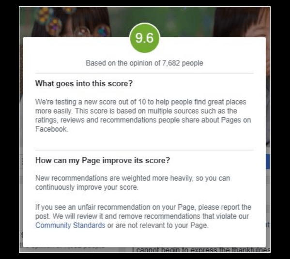 Facebook adds Review Scores to Pages.