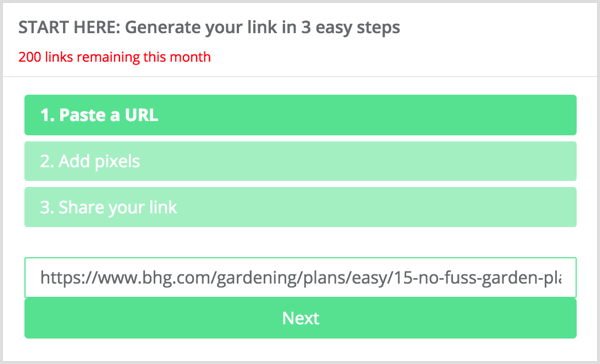 Paste a URL into Meteor.link.