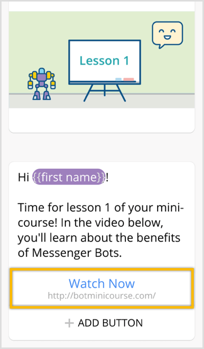 create sequence for Messenger bot with Chatfuel