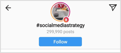 number of total posts for a specific Instagram hashtag
