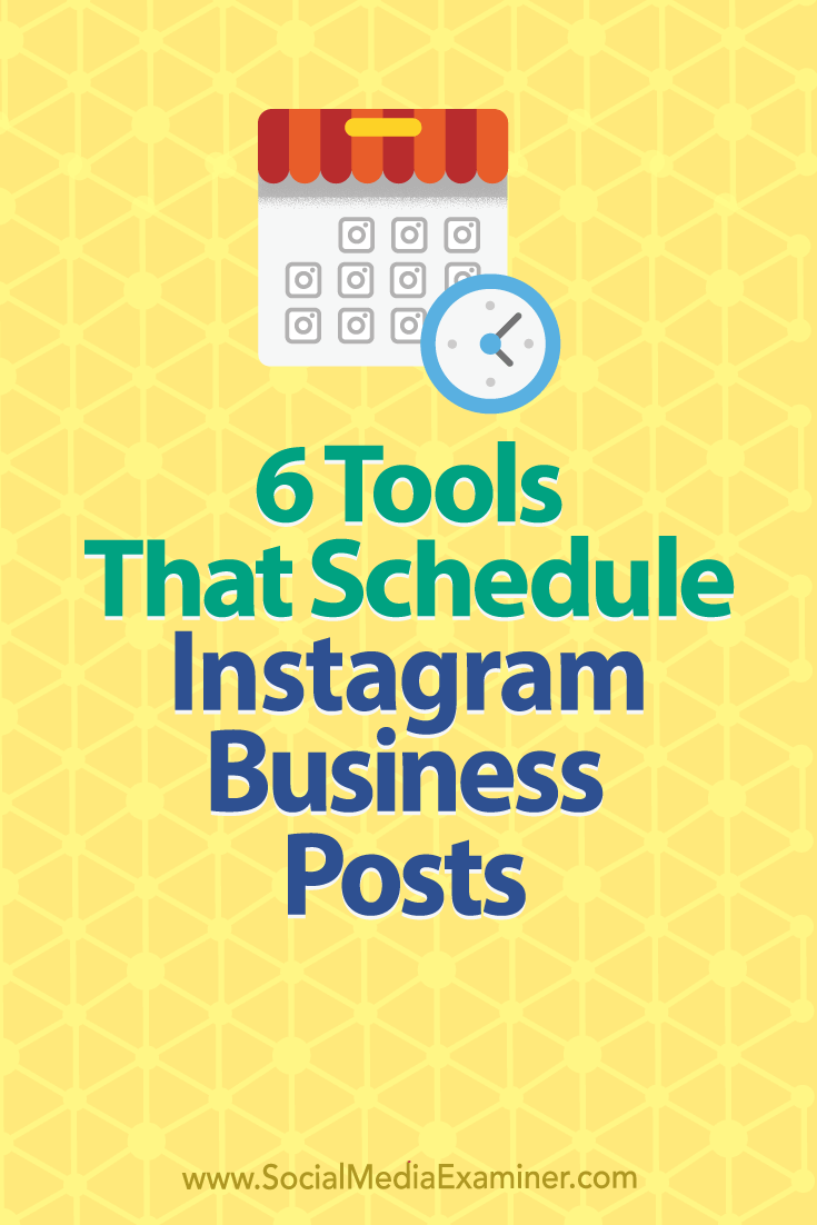 Discover six social media tools that let business profiles schedule and publish posts directly to Instagram.