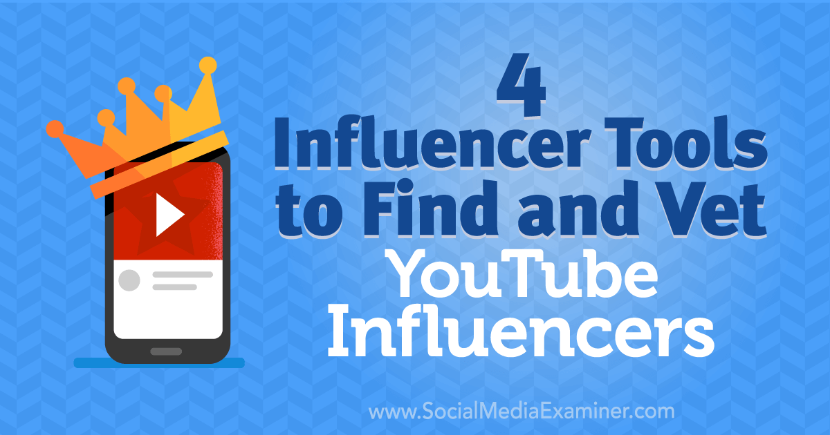 4 influencer tools to find and vet youtube influencers by shane barker on social media examiner - dan barker on twitter instagram launched their equivalent of