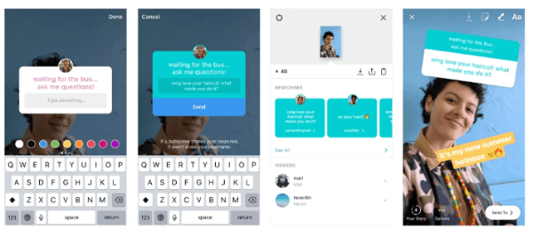 Instagram debuted interactive questions sticker in Instagram Stories, a fun new way to start conversations with your friends so you can get to know each other better.