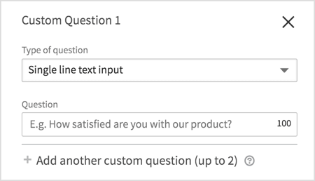 Add questions to your lead form.