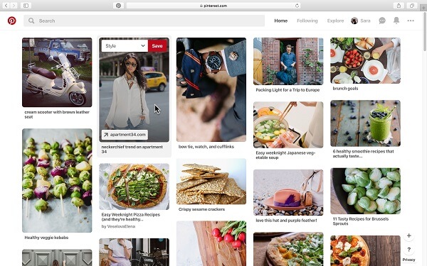 Pinterest rolled out an update that makes it possible to save Pins to a board from the desktop web with just one click instead of having to click the Save button and pick a board.