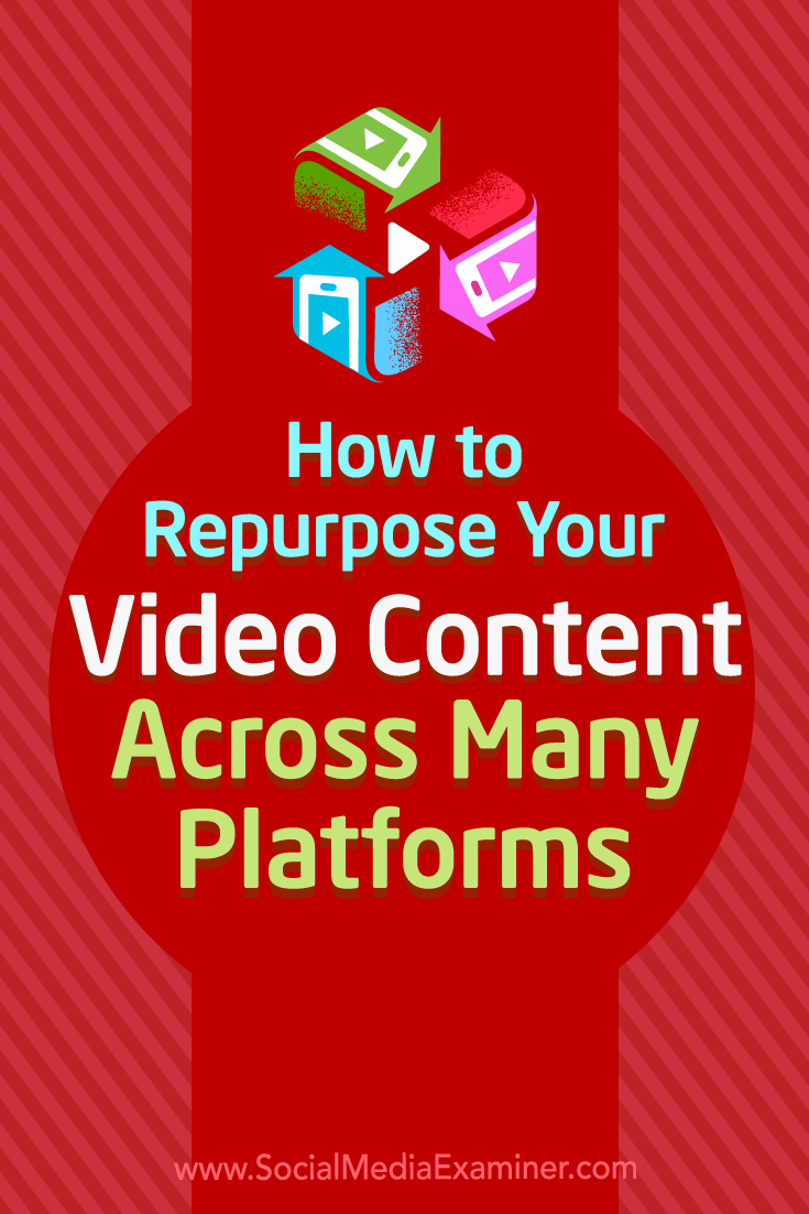 Discover how to repurpose one video into content that can populate your blog, podcast, and multiple social channels.