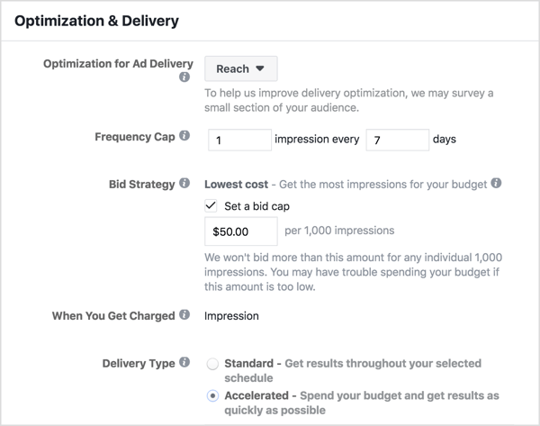 Click More Options at the bottom of the window and select Accelerated Delivery.
