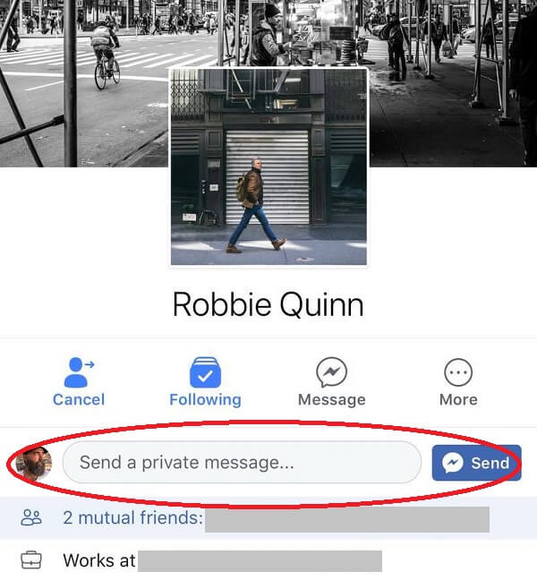 Facebook appears to have added the option to send a private message along with a friend request.