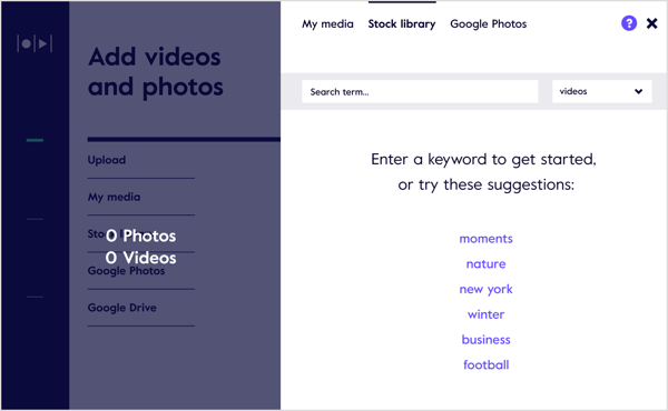 Choose from stock photos and videos in the Magisto Stock Library.