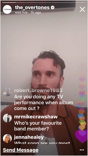 Instagram Live AMA with customer questions.