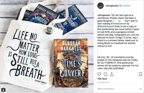 An Instagram giveaway campaign can be a resourceful way to drum up excitement and interest for a new product release.