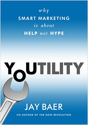 This is a screenshot of the book cover for Youtility by Jay Baer.