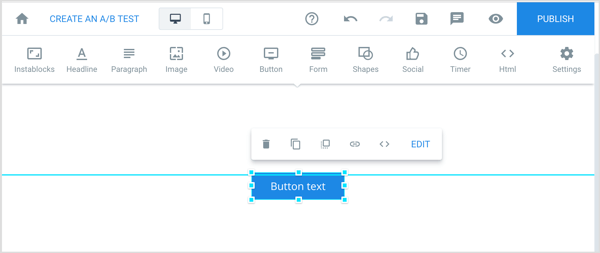 Design a landing page from scratch with Instapage.