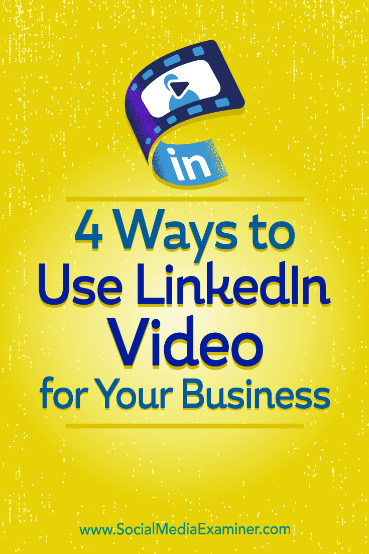 Discover four ways to publish LinkedIn video when you don't know what to talk about.