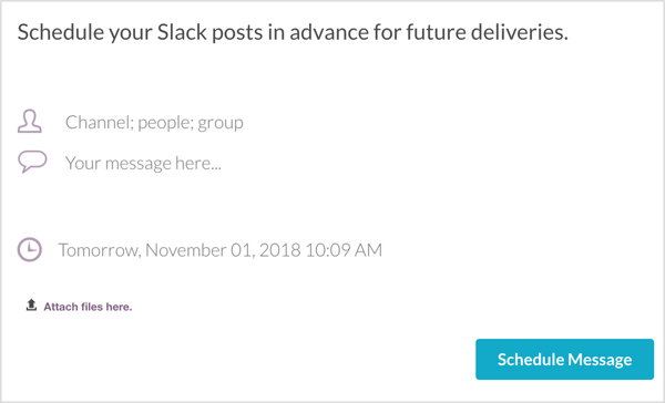 Schedule a Slack message with Convergely.