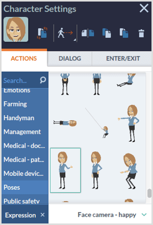 goanimate character settings