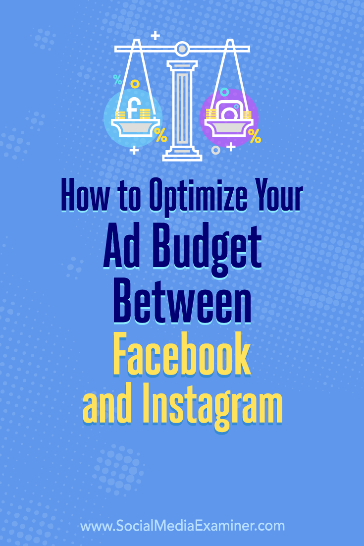 Learn how to use Facebook's split test feature to reveal how best to distribute your ad budget between Facebook and Instagram.