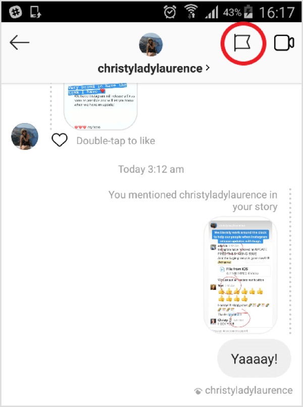 how to delete an instagram message without opening it