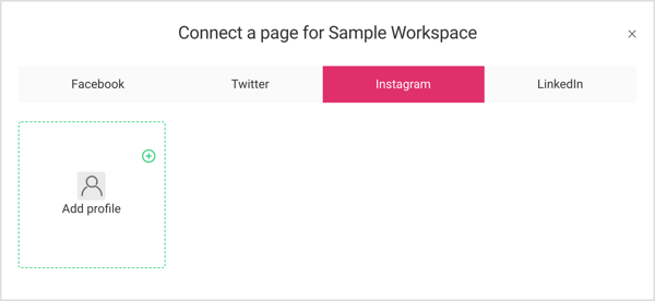 Connect Instagram account to Planable workspace
