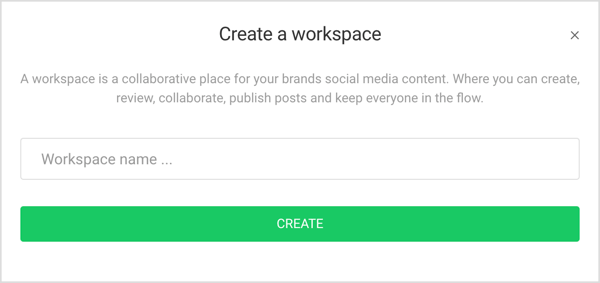 Enter a name for your Planable workspace.