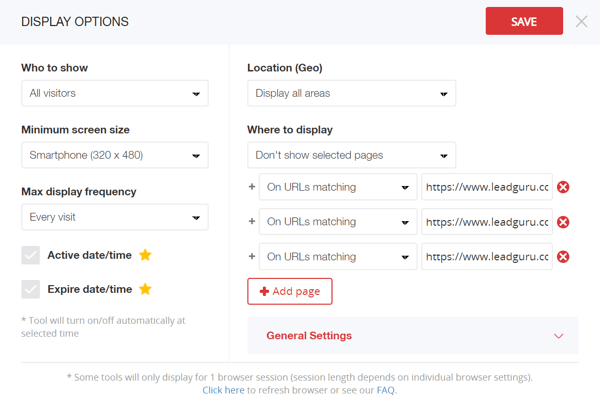 zotabox live chat display options settings