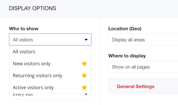 zotabox live chat visitor display options