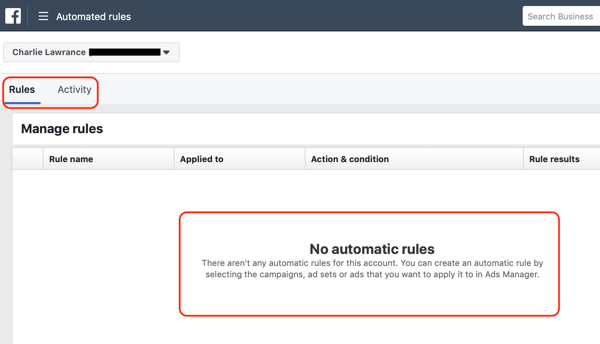 Use Facebook automated rules, find rules in Facebook Ads Manager step 2, no automate rules