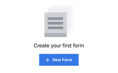 Option to create a new form for a Facebook lead ad campaign.
