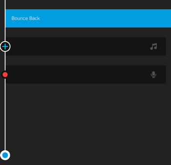 Create a Splice Instagram story step 8 showing voiceover recorder.