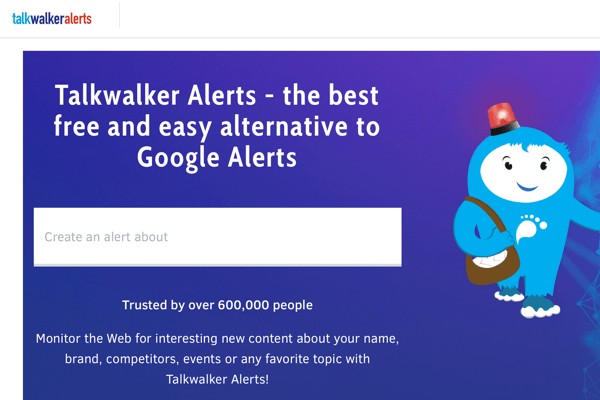 How to use Talkwalker Alerts for social media listening, Step 1 create alert.