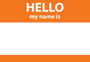 A 7-step process to make marketing videos that work, stock photo name badge reading 'Hello, my name is…'