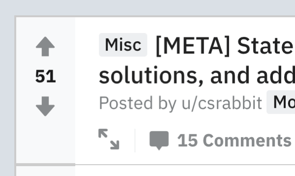 How to market your business on Reddit, example post showing upvotes and number of comments