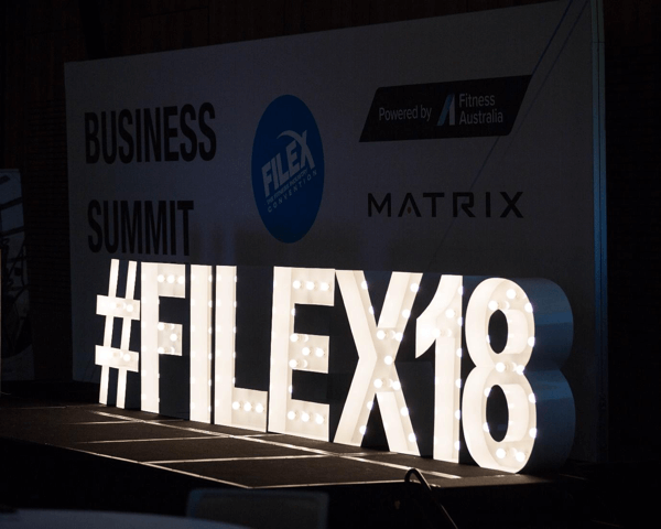 How to promote your live event on Facebook, example of a live event hashtag at #filex18