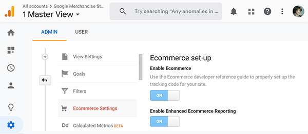 Google Analytics how to set up Ecommerce reports tip