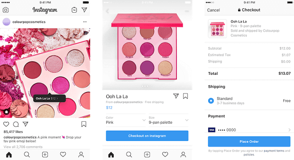 New checkout on Instagram feature is rolling out as a closed beta for select businesses and buyers in the U.S.