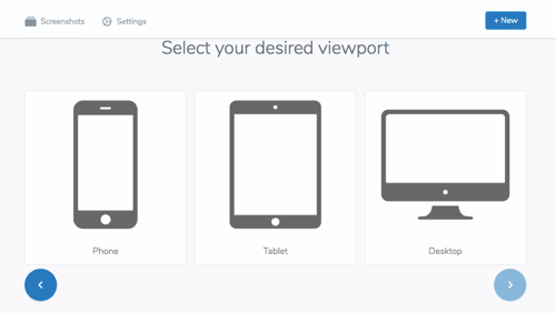 Scrola webpage where you select the desired viewpoint.