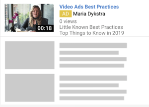 How to set up a YouTube ads campaign, step 6, choose a YouTube ad format, TrueView discovery ads example