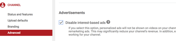 How to set up a YouTube ads campaign, step 36, option to prevent specific video placement by competitors on your channel