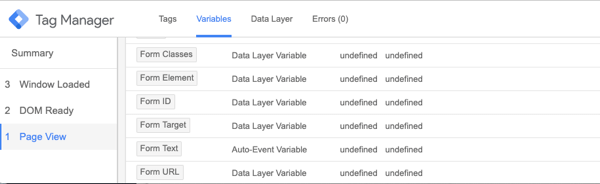 Use Google Tag Manager with Facebook, step 24, example of Form variable unique to the comment box