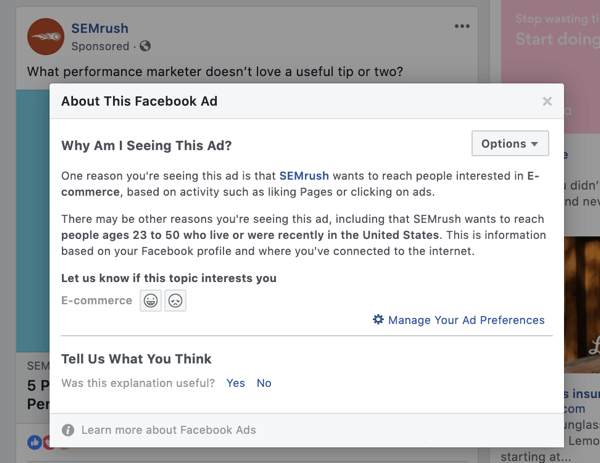 Research your competitors' Facebook ads step 11.