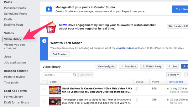 Use Facebook video ads to reach local customers, step 5.