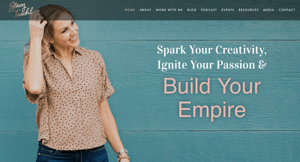 Stacy Tuschl's website for She's Building Her Empire.