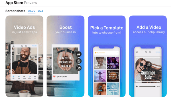 Swish lets you edit or create video based on the device your content will be viewed on.