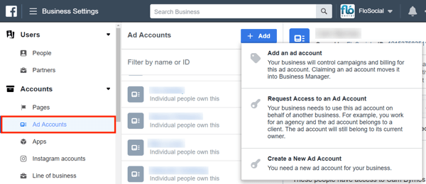 Use Facebook Business Manager, Step 11.