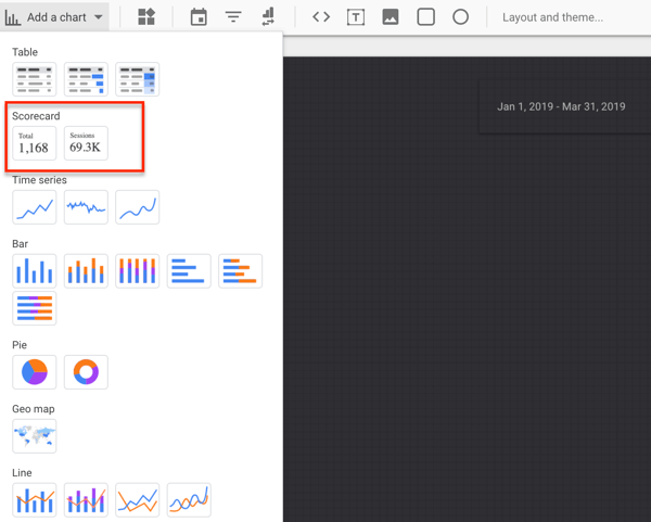 Use Google Data Studio, step 17.