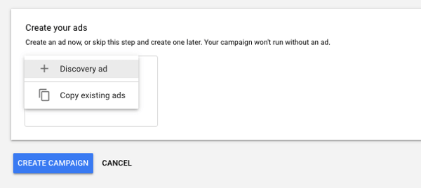 Set up YouTube TrueView Video Discovery Ads, step 12.