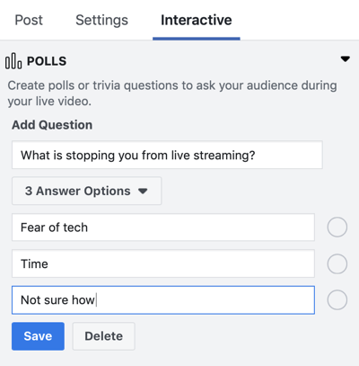 How to Use Facebook Live in Your Marketing, step 5.